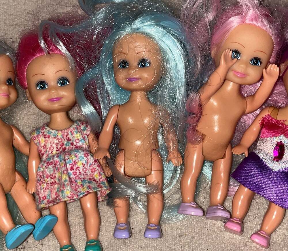ZURU Funville Sparkle Girlz Little Friends Mini Dolls Fairy Super Hero Lot of 6